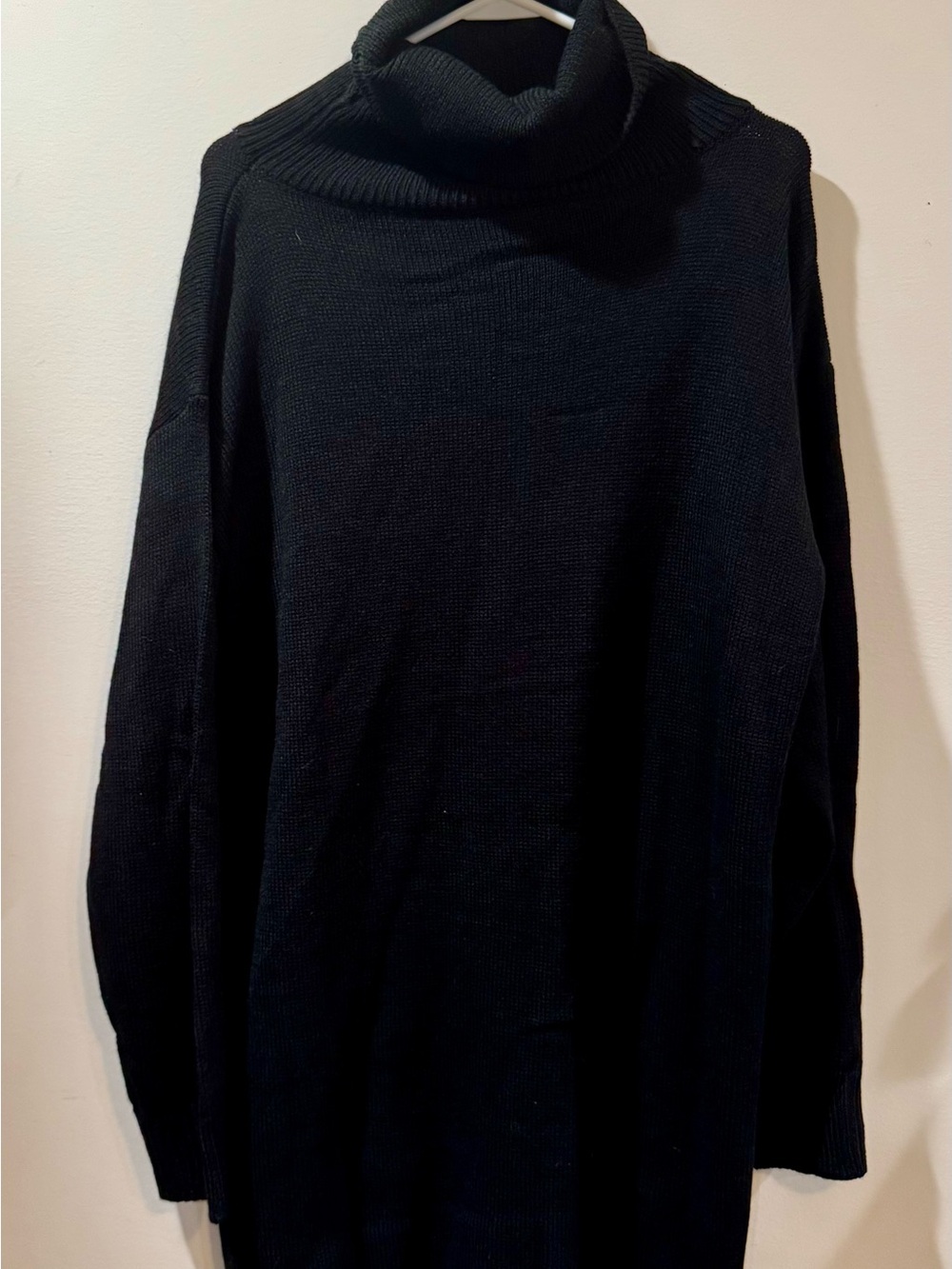 Women’s Black Turtleneck Sweater Dress